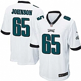 Nike Men & Women & Youth Eagles #65 Lane Johnson White Team Color Game Jersey,baseball caps,new era cap wholesale,wholesale hats